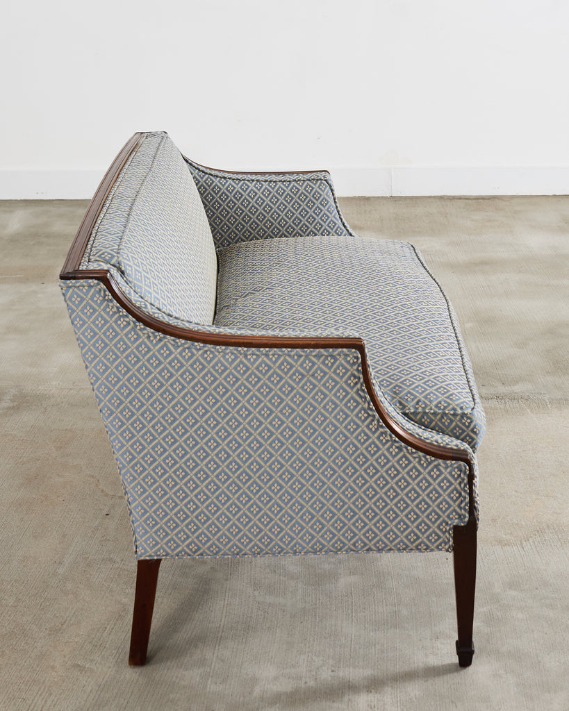 French Louis XVI Style Mahogany Settee