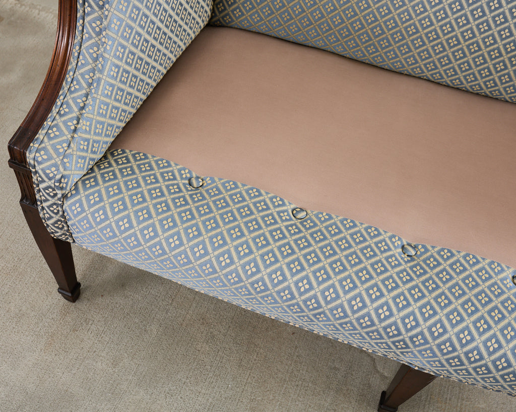 French Louis XVI Style Mahogany Settee