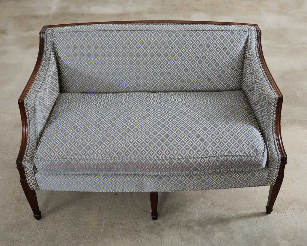 French Louis XVI Style Mahogany Settee