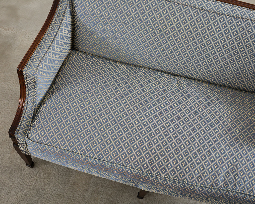 French Louis XVI Style Mahogany Settee