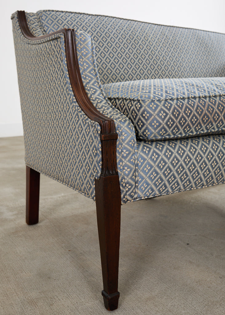 French Louis XVI Style Mahogany Settee