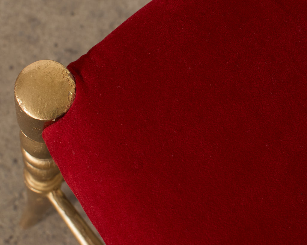 Pair of Italian Giltwood High Back Chiavari Chairs