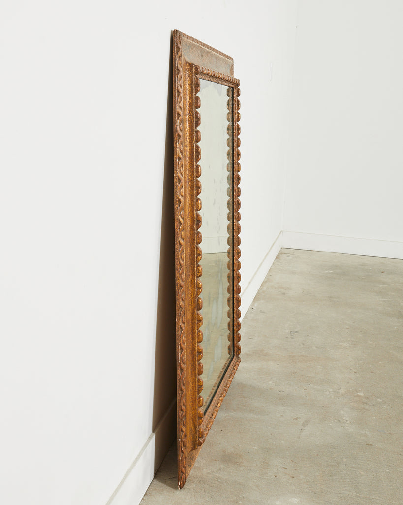 Baroque Style Gilt Lacquered Mirror by Stephen Cavallo