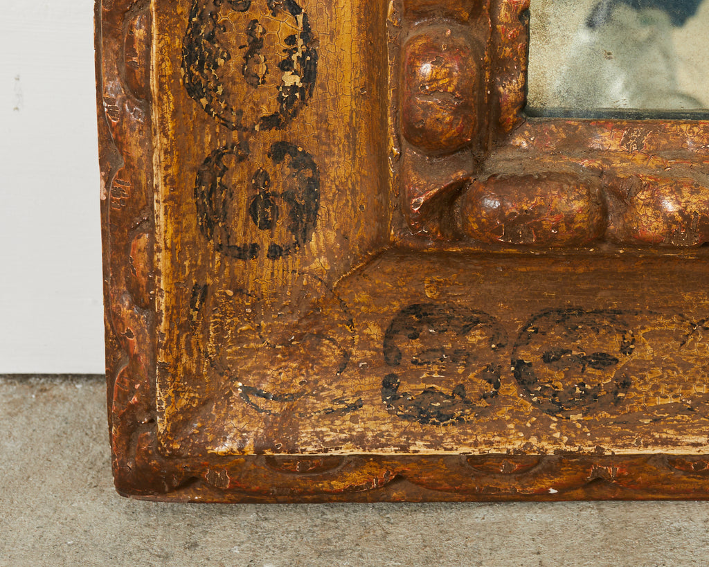 Baroque Style Gilt Lacquered Mirror by Stephen Cavallo