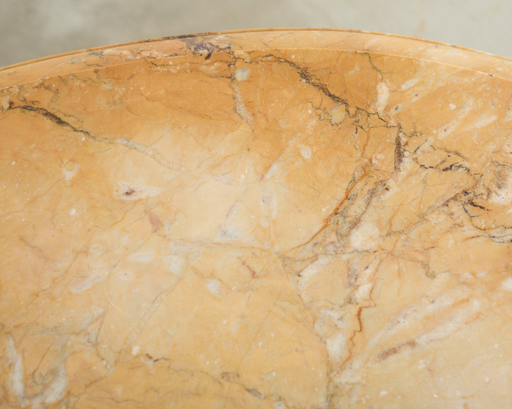 French Louis XVI Neoclassical Style Marble Top Center Table