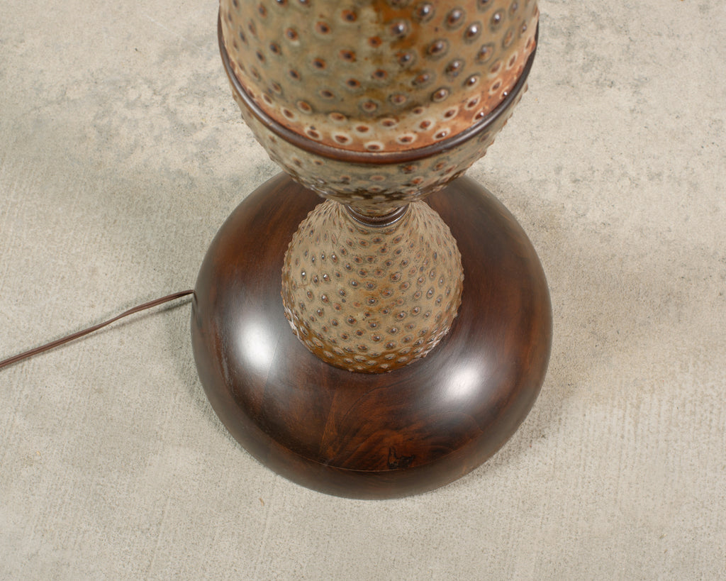 Midcentury Scandinavian Modern Mobach Style Pottery Floor Lamp