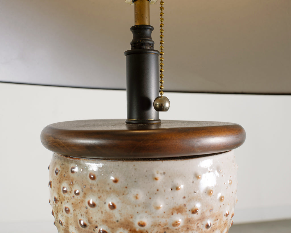 Midcentury Scandinavian Modern Mobach Style Pottery Floor Lamp