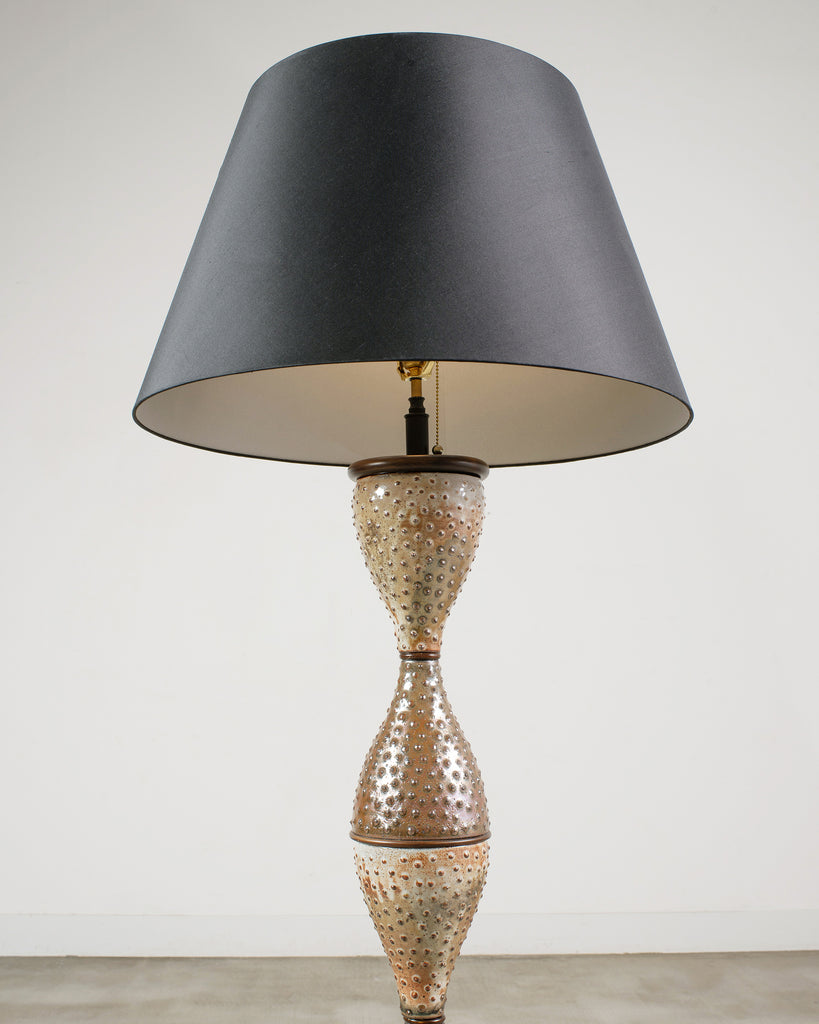 Midcentury Scandinavian Modern Mobach Style Pottery Floor Lamp