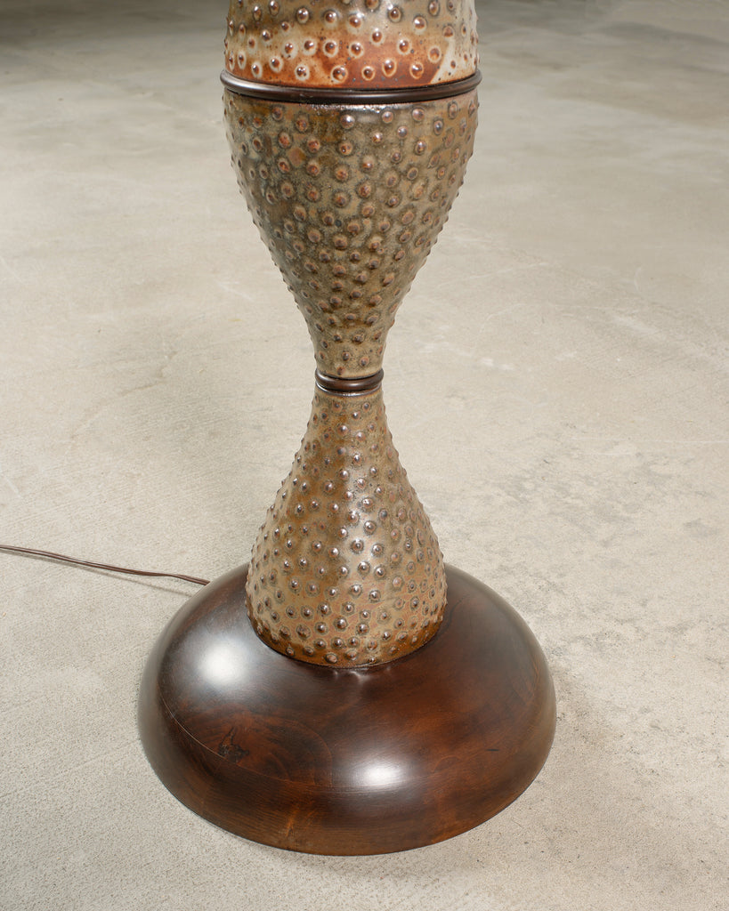 Midcentury Scandinavian Modern Mobach Style Pottery Floor Lamp