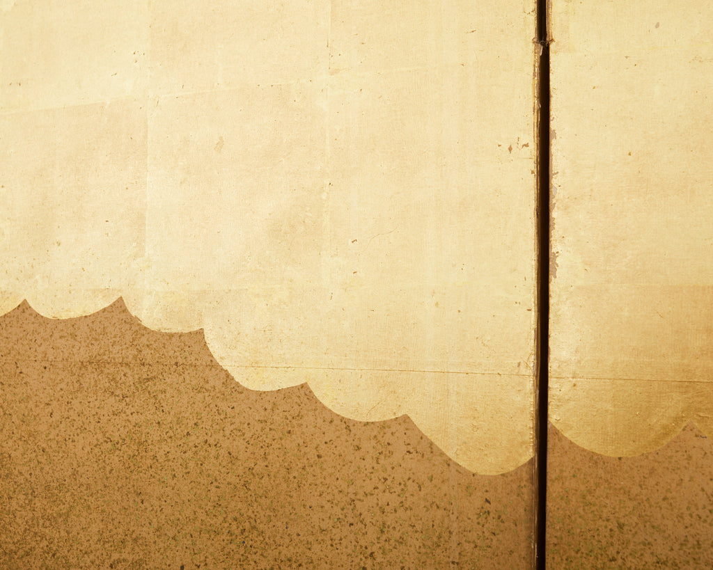 Japanese Edo Six Panel Screen Merrymaking in the Chinese Countryside