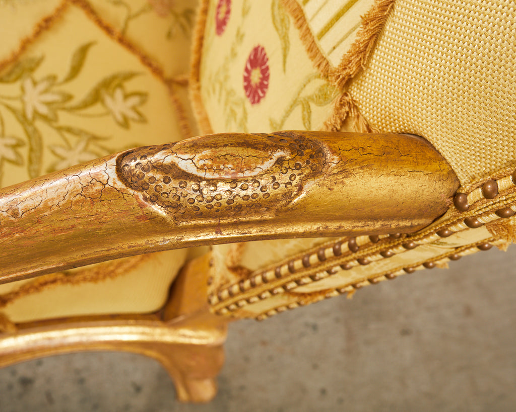 Hendrix Allardyce Italian Baroque Style Gilt Throne Chair