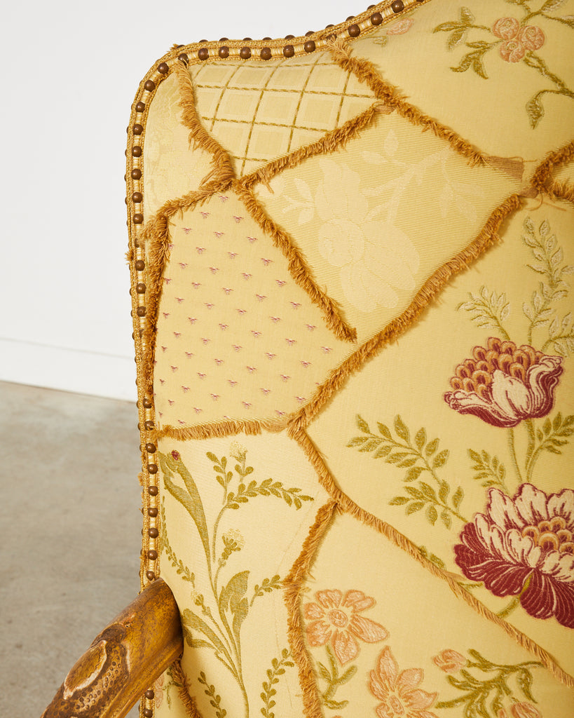 Hendrix Allardyce Italian Baroque Style Gilt Throne Chair