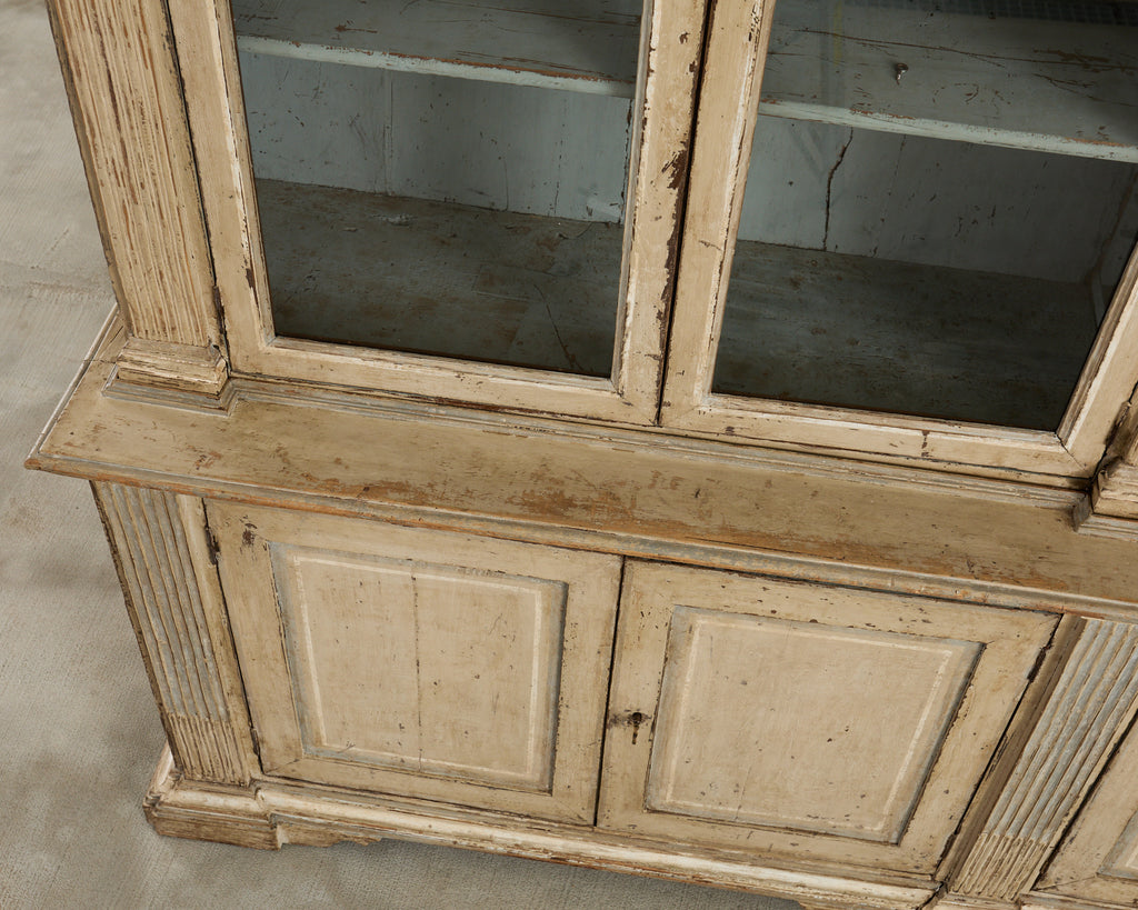 19th Century French Neoclassical Style Painted Bookcase