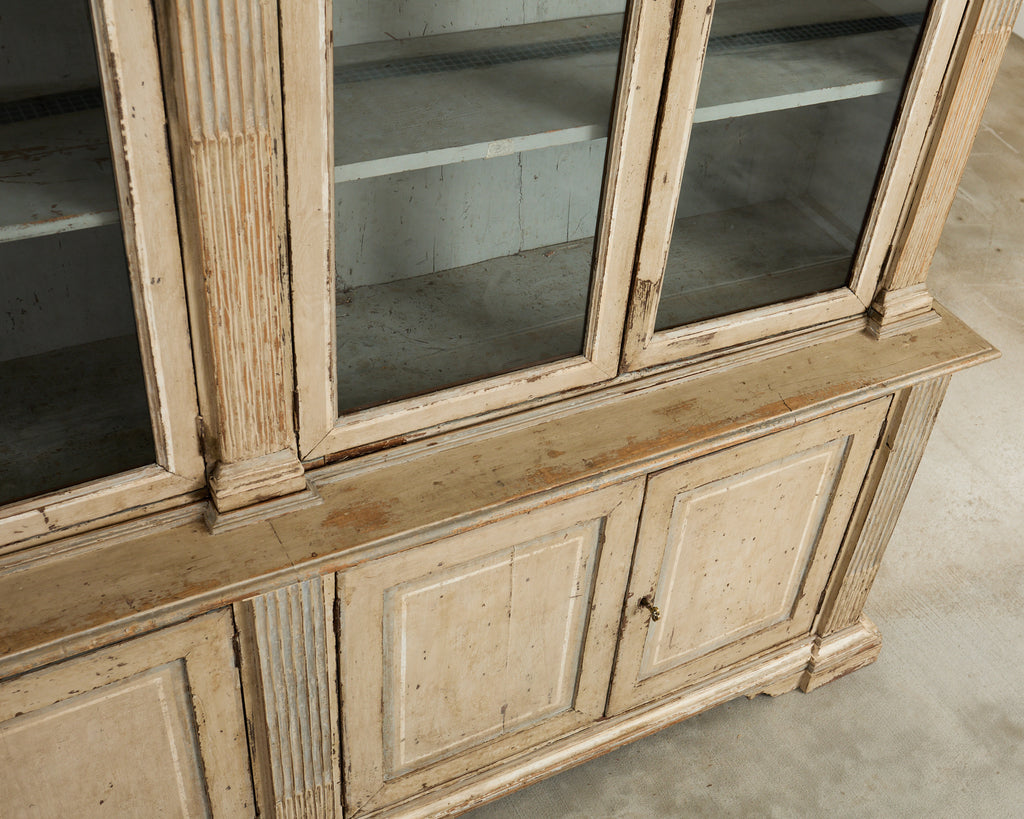 19th Century French Neoclassical Style Painted Bookcase