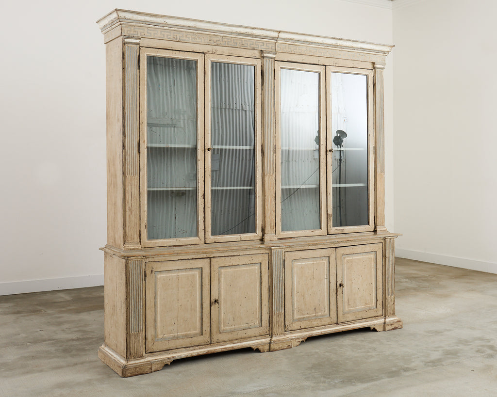 19th Century French Neoclassical Style Painted Bookcase