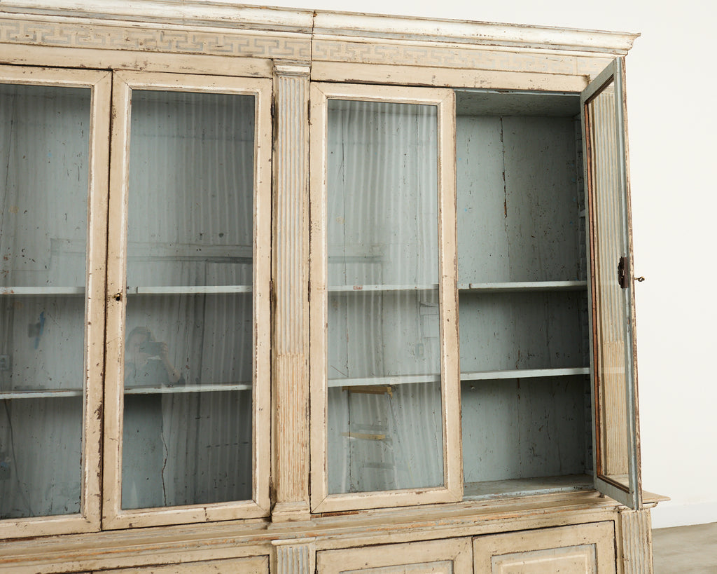 19th Century French Neoclassical Style Painted Bookcase