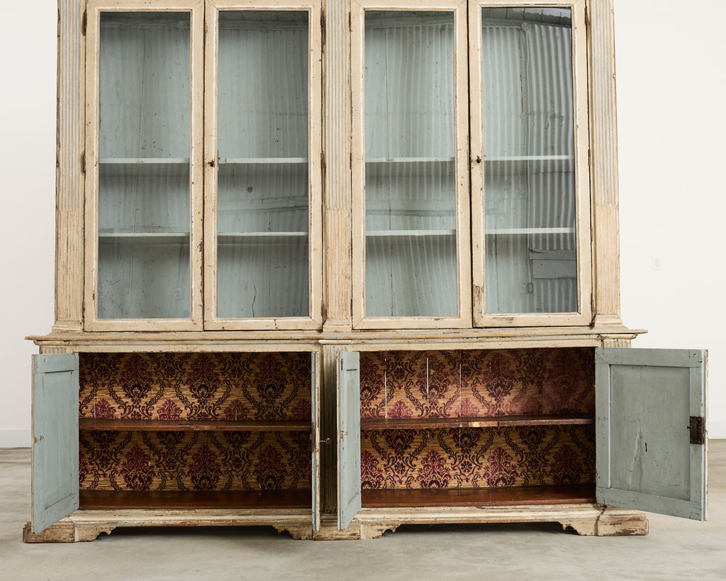 19th Century French Neoclassical Style Painted Bookcase