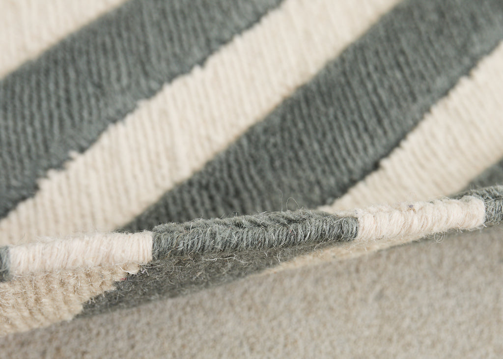 Neoclassical Style Greek Key Slate Rug by the Rug Company