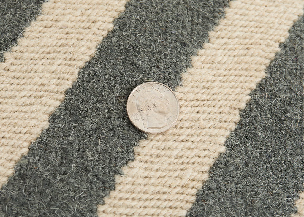 Neoclassical Style Greek Key Slate Rug by the Rug Company