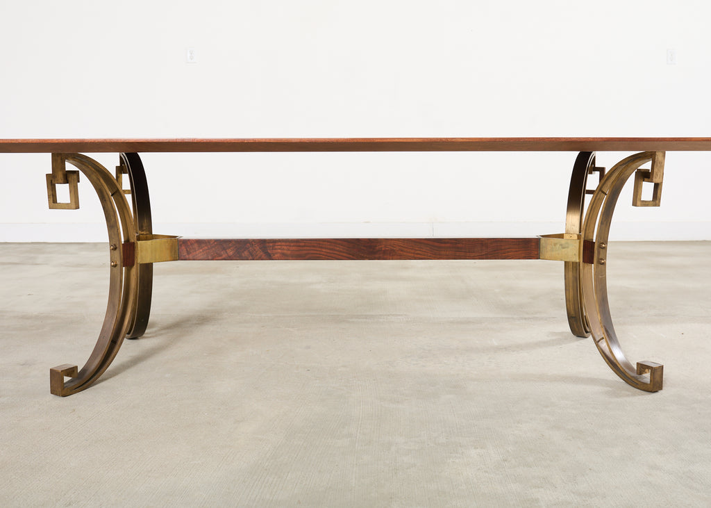 Maison Ramsay Neoclassical Style Bronze Dining Table 10 Ft