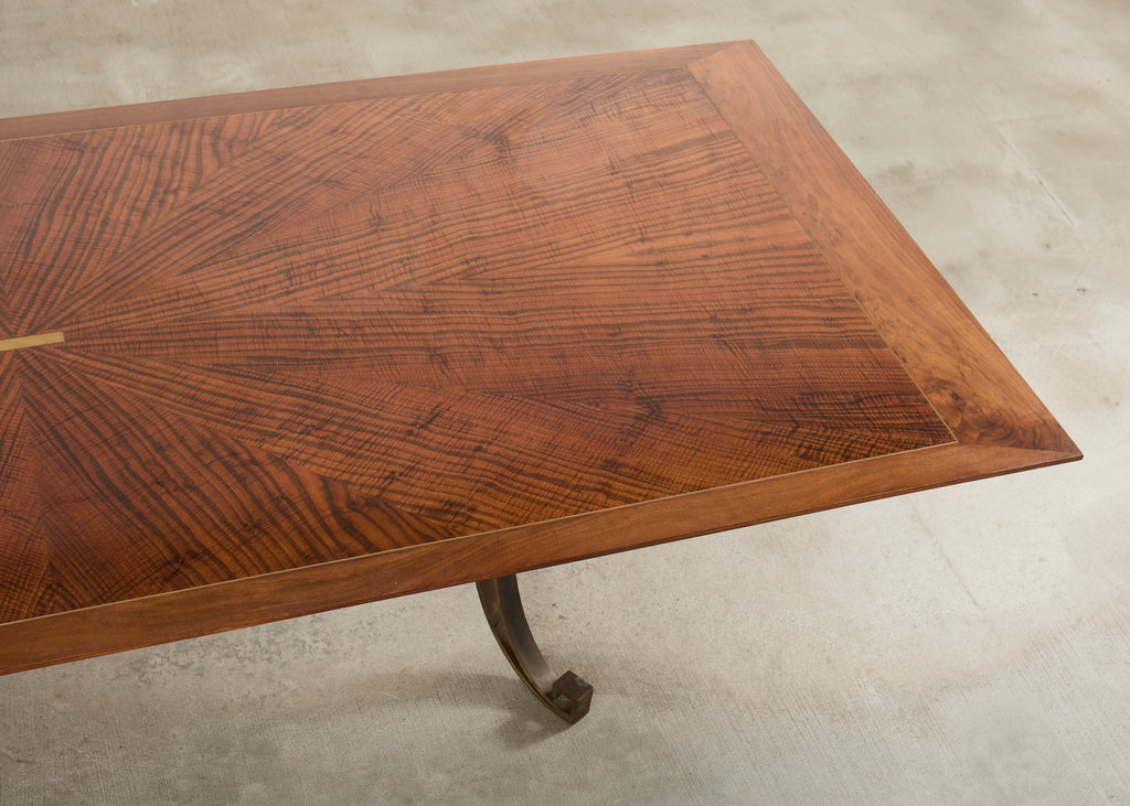 Maison Ramsay Neoclassical Style Bronze Dining Table 10 Ft