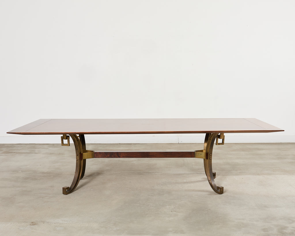 Maison Ramsay Neoclassical Style Bronze Dining Table 10 Ft