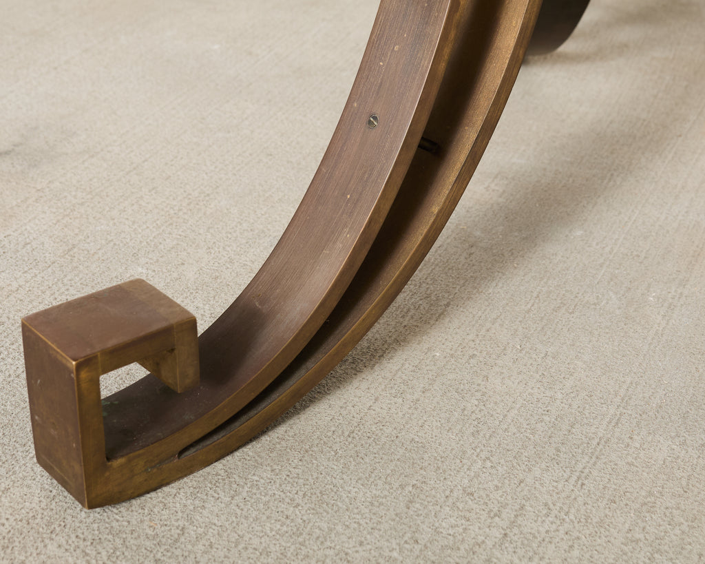 Maison Ramsay Neoclassical Style Bronze Dining Table 10 Ft