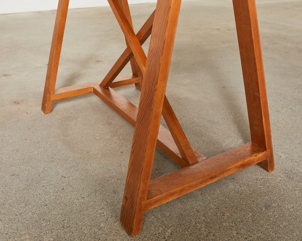 Tessellated Horn Dining Table with Leaves Designed by Thomas Britt
