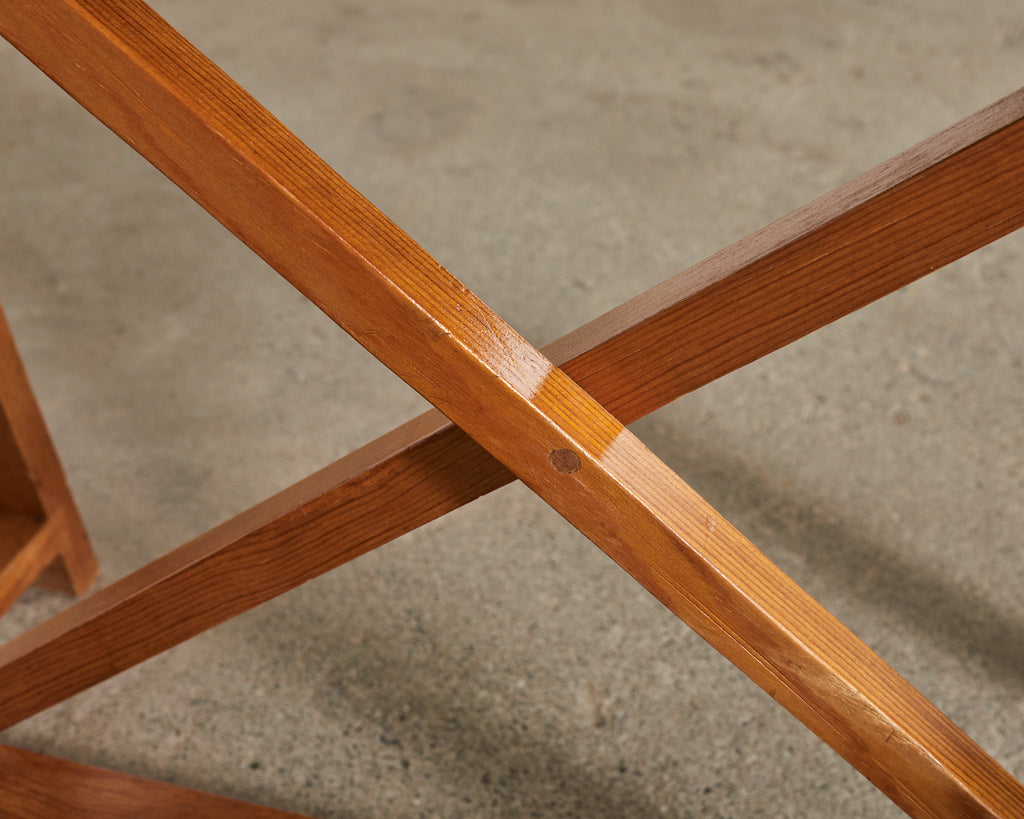 Tessellated Horn Dining Table with Leaves Designed by Thomas Britt