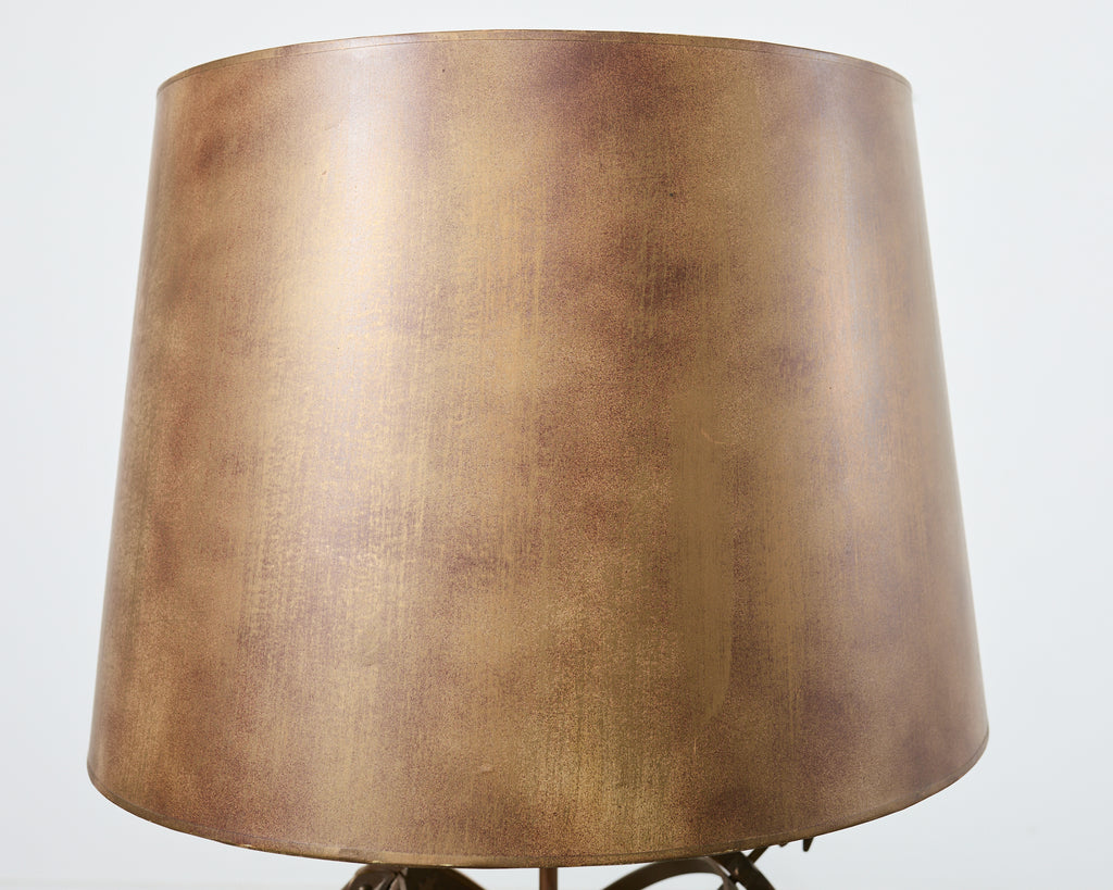 Midcentury Bronze Astrological Armillary Lamp by Frederick Cooper