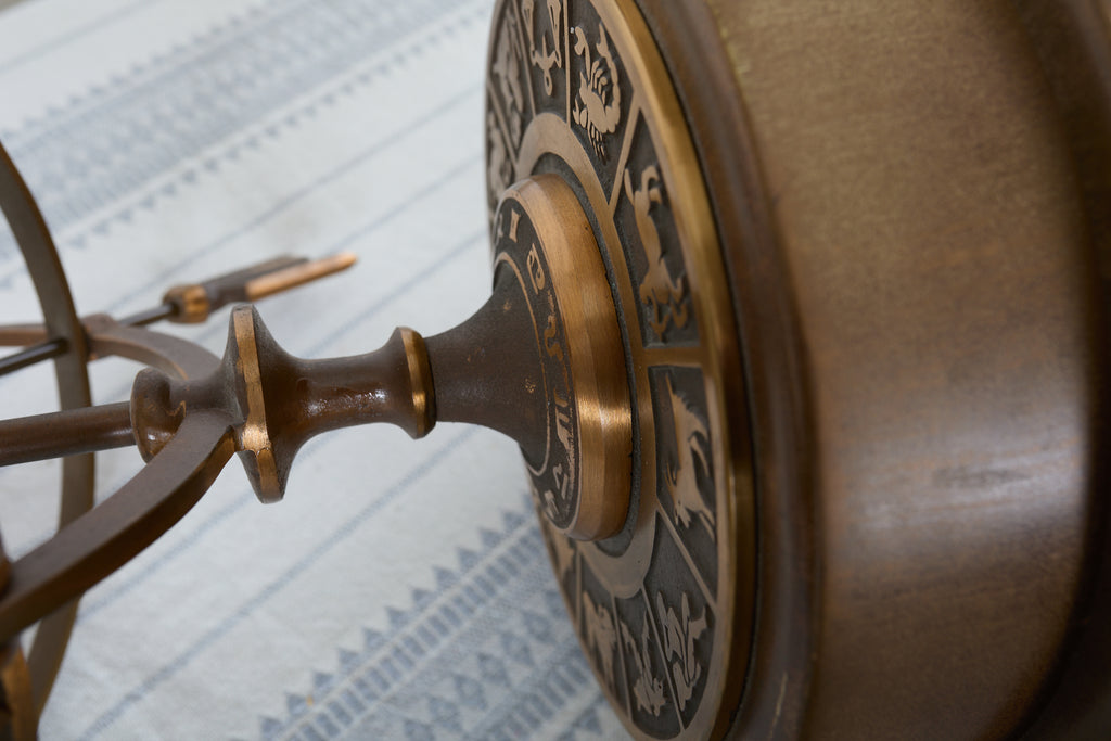 Midcentury Bronze Astrological Armillary Lamp by Frederick Cooper