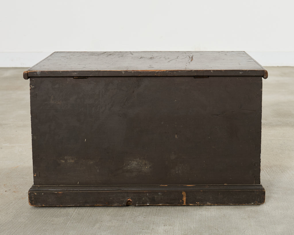19th Century Country English Chest with House Facade