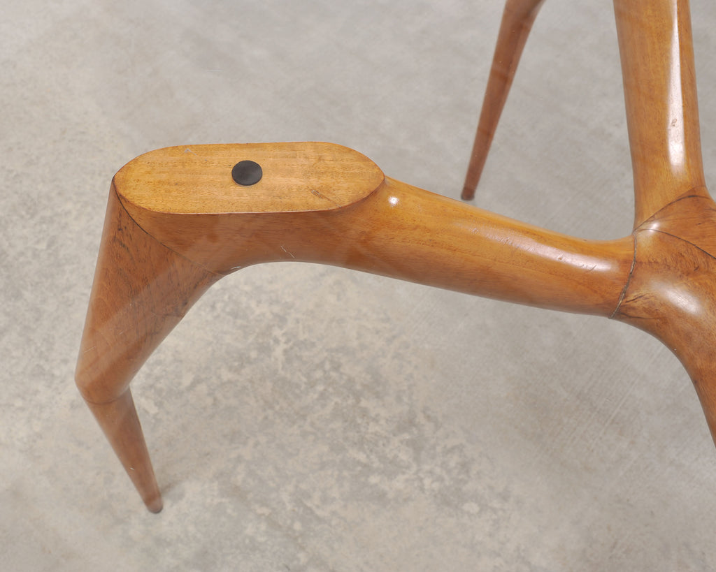 Ico Parisi Style Italian Walnut Spider Leg Dining Table