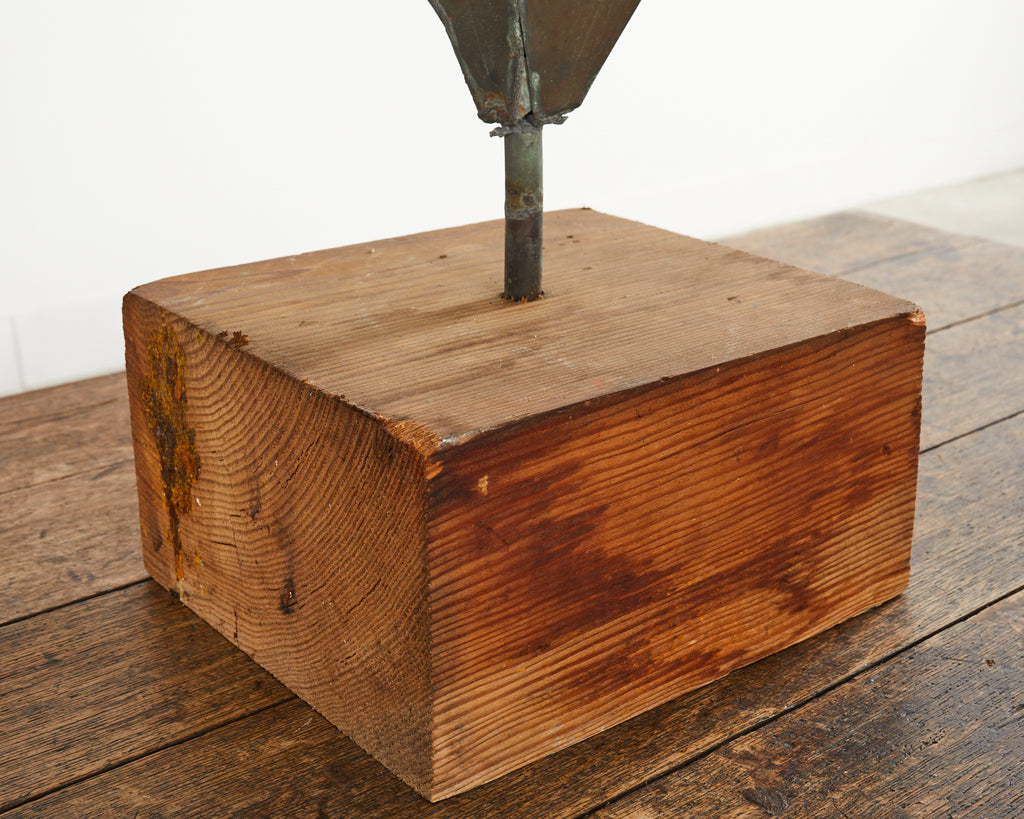 Diamond Shaped Zinc Roof Finial or Garden Ornament Sculpture