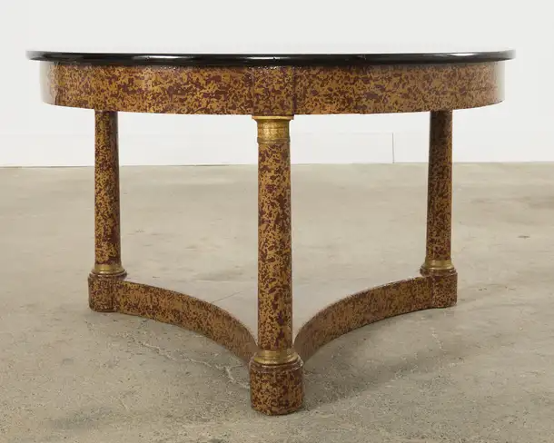 French Empire Style Cocktail Table Speckled by Ira Yeager