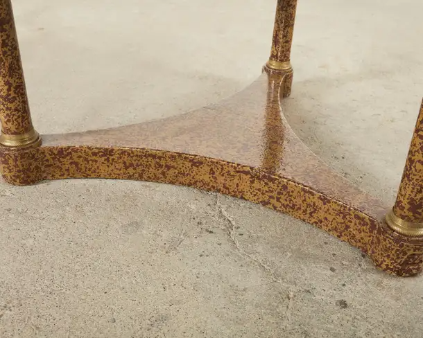 French Empire Style Cocktail Table Speckled by Ira Yeager