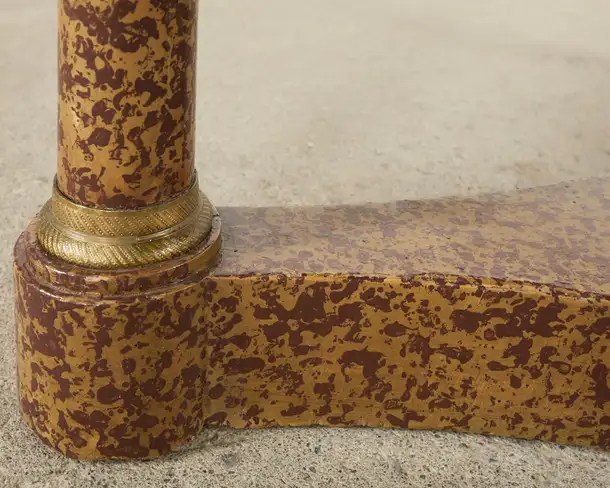 French Empire Style Cocktail Table Speckled by Ira Yeager