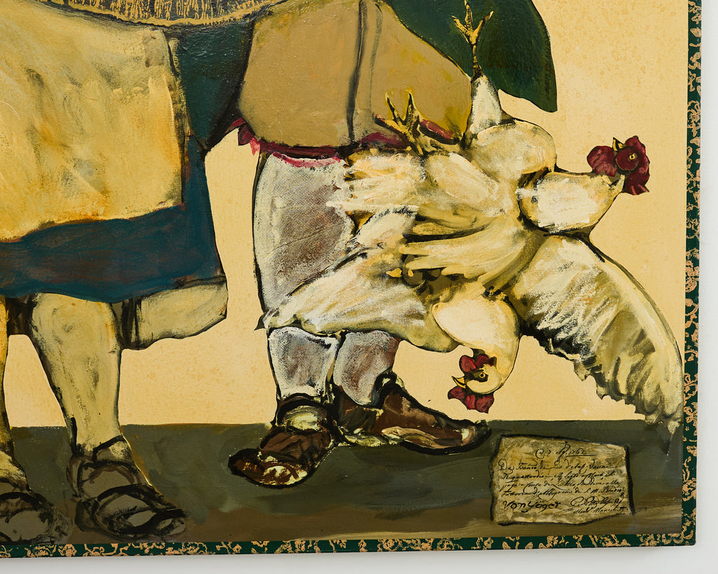 Ira Yeager Painting French Provincial Couple 20th Century