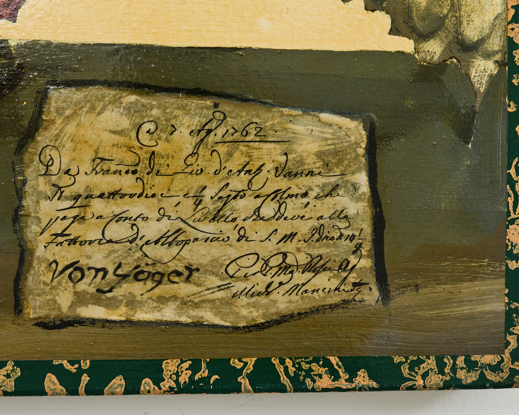 Ira Yeager Painting French Provincial Couple 20th Century