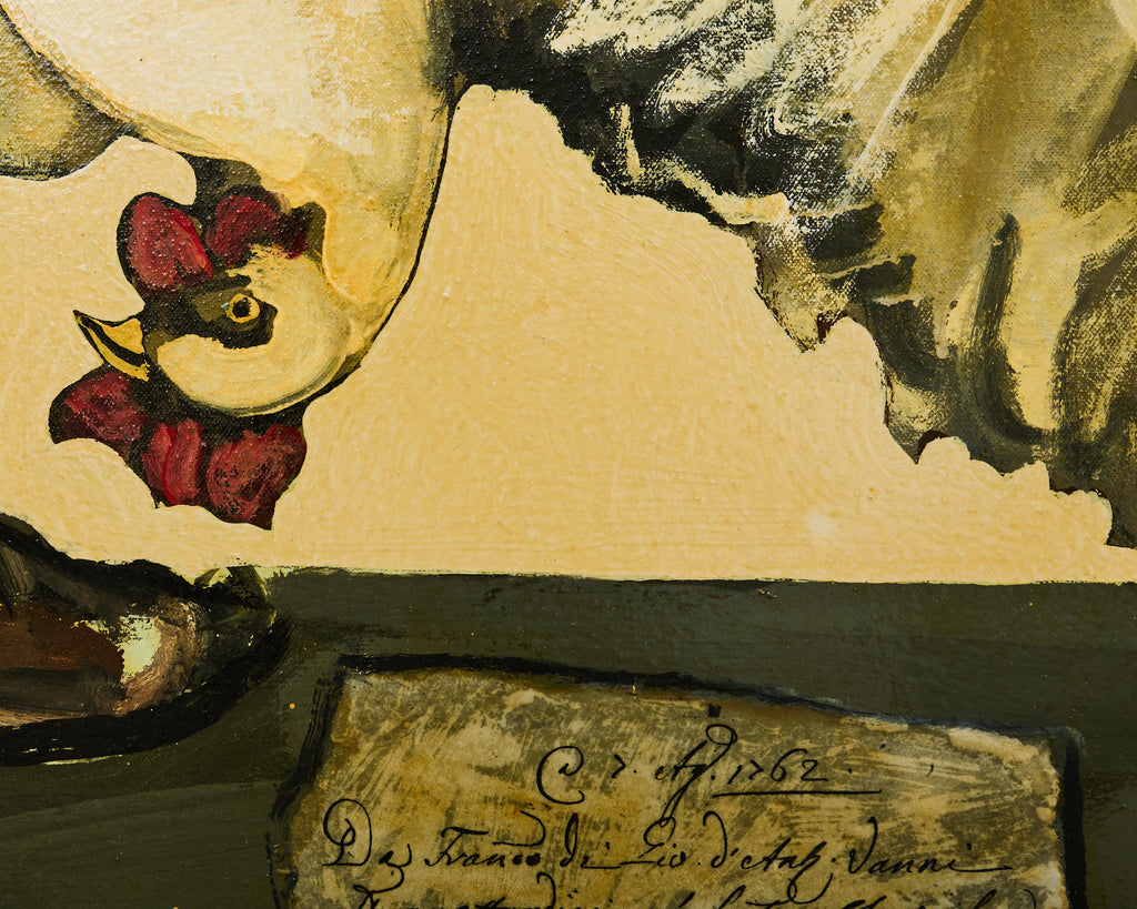 Ira Yeager Painting French Provincial Couple 20th Century