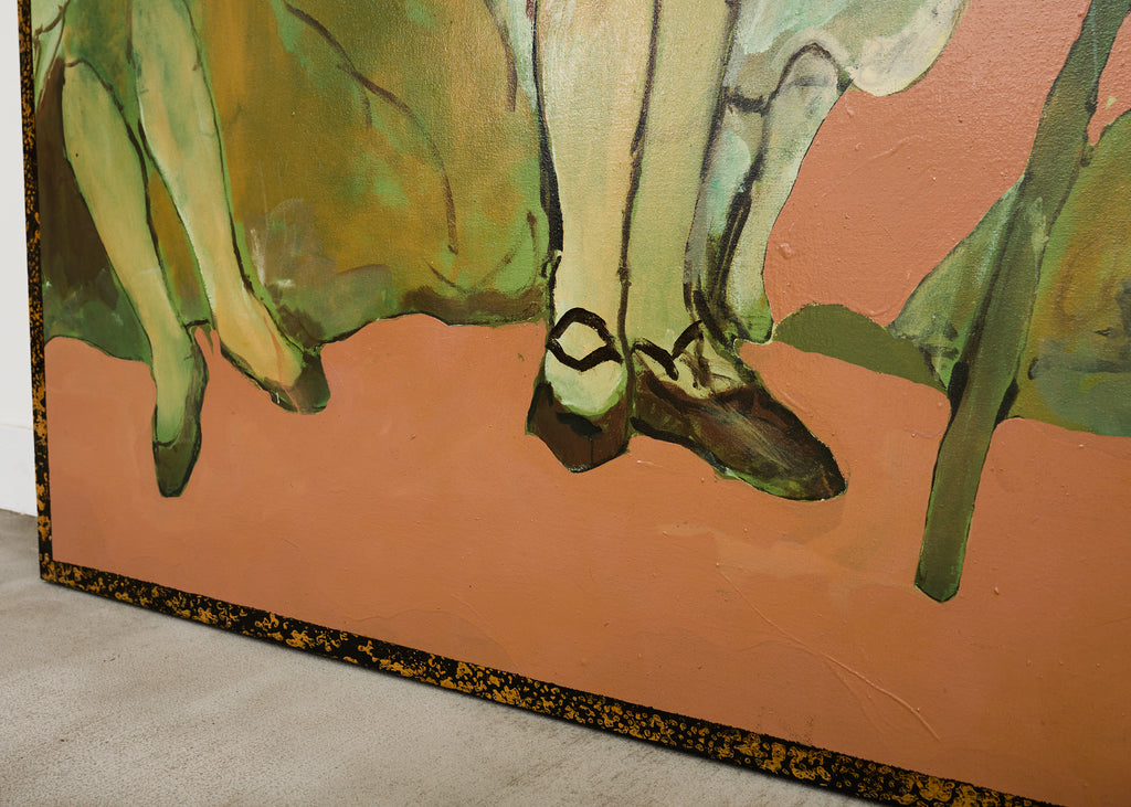 Ira Yeager Country French Farmer with Animals 8 Ft.