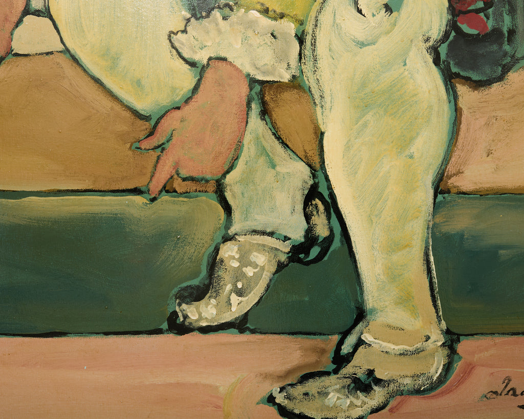 Ira Yeager Painting of 19th Century Dancer in Costume