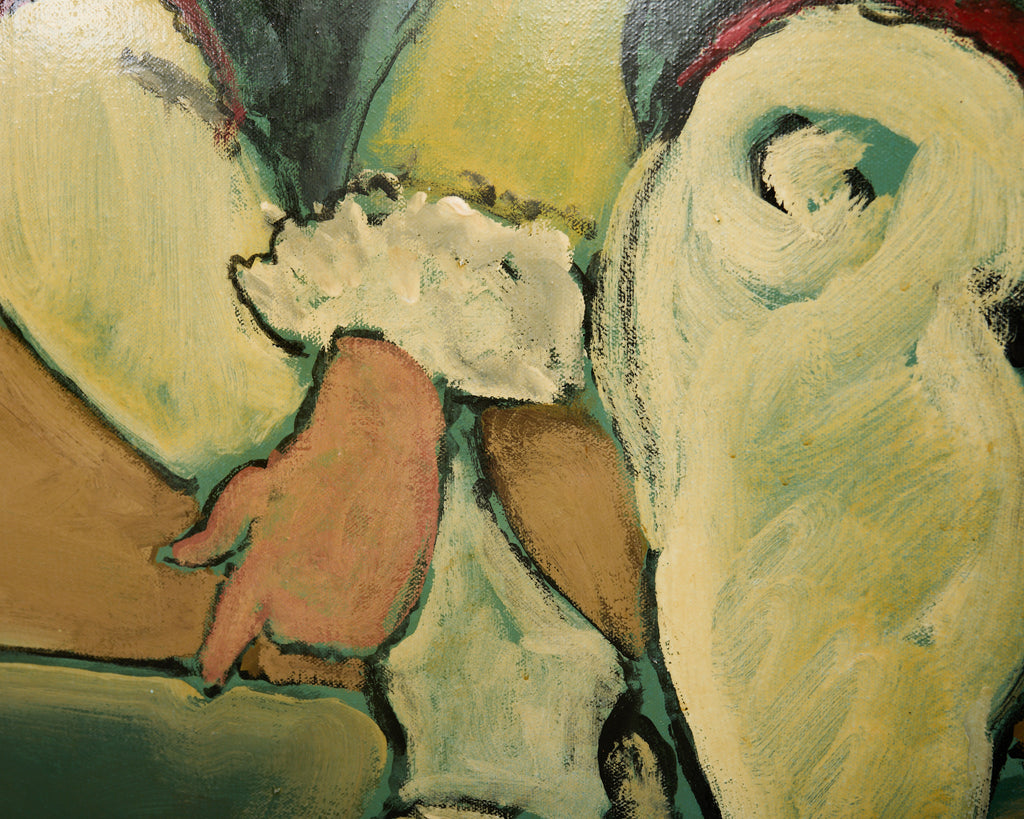 Ira Yeager Painting of 19th Century Dancer in Costume