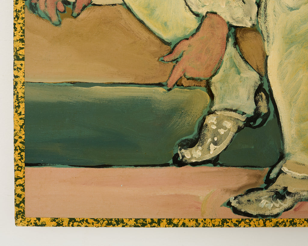 Ira Yeager Painting of 19th Century Dancer in Costume