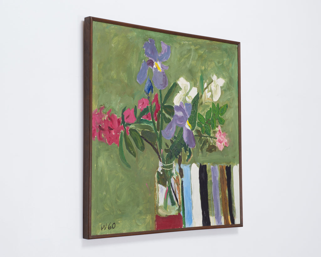 "Still Life with Flowers" Painting by Bryan Wilson 3 Ft. 1960