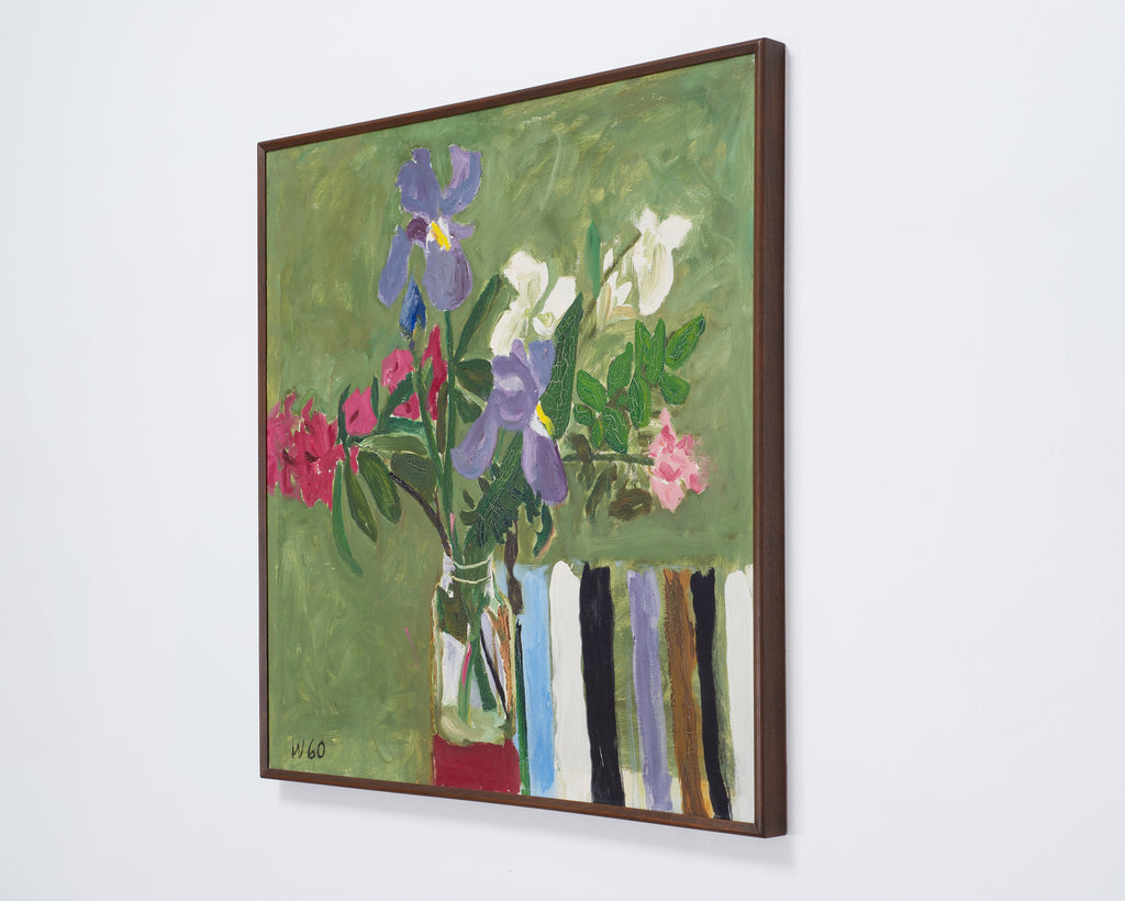 "Still Life with Flowers" Painting by Bryan Wilson 3 Ft. 1960
