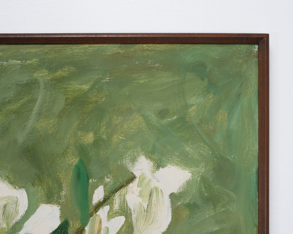 "Still Life with Flowers" Painting by Bryan Wilson 3 Ft. 1960