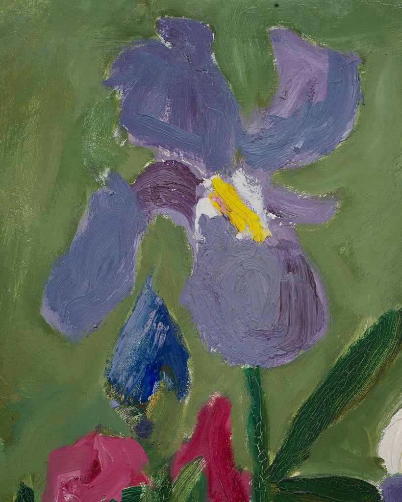 "Still Life with Flowers" Painting by Bryan Wilson 3 Ft. 1960