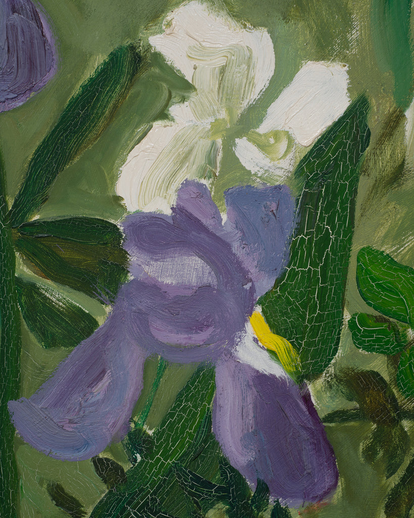 "Still Life with Flowers" Painting by Bryan Wilson 3 Ft. 1960