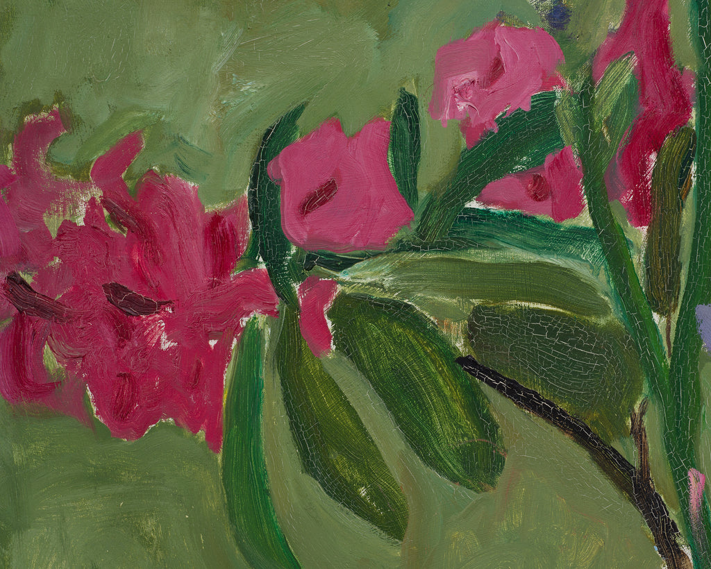 "Still Life with Flowers" Painting by Bryan Wilson 3 Ft. 1960
